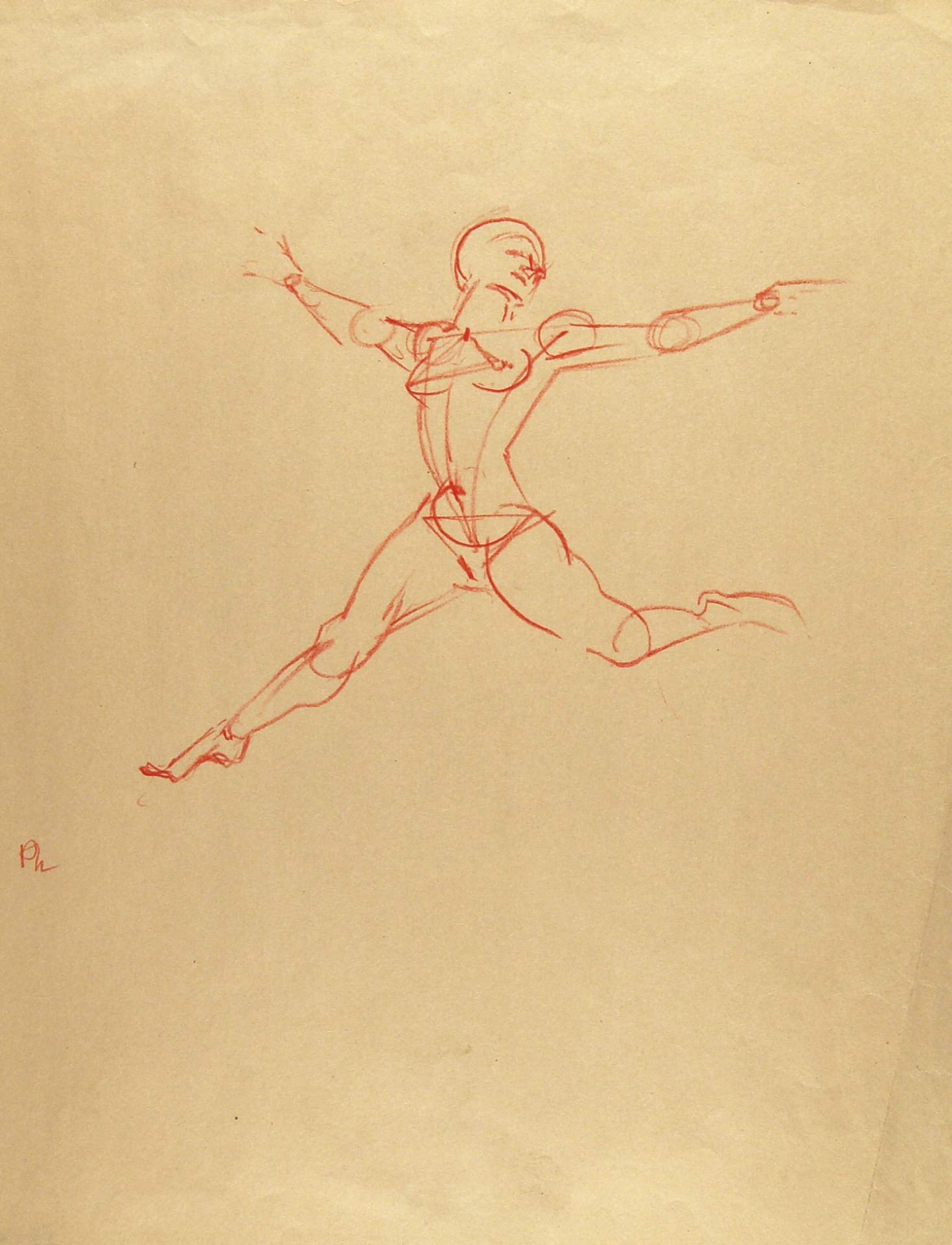 Linear Figure, Female in Leap