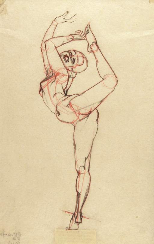 Four Studies of Dancing Figure