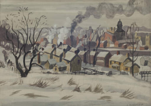 Winter Landscape with Houses