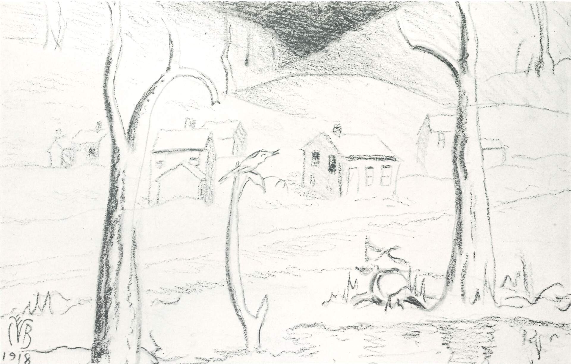 Village by a Dark Ravine