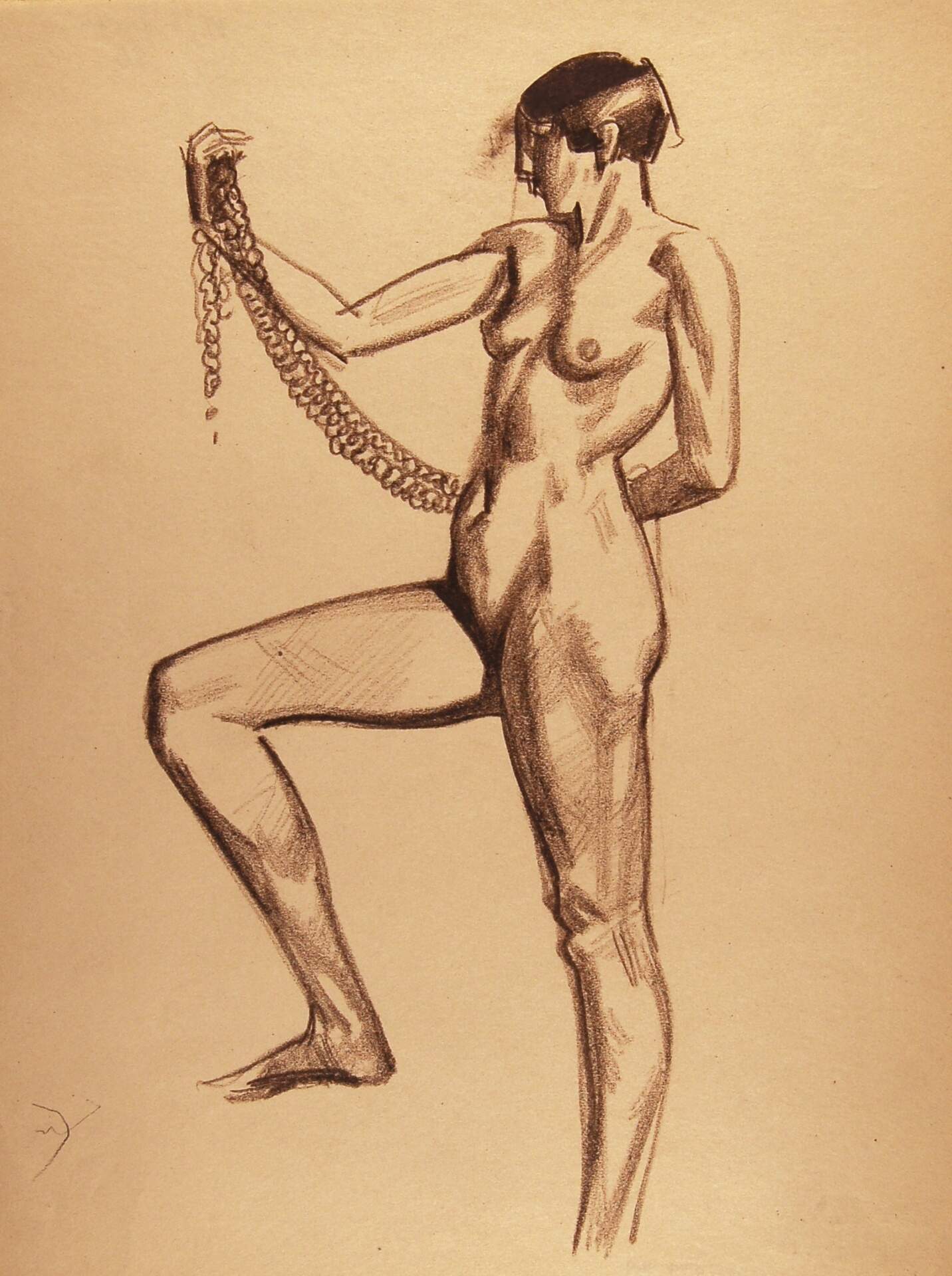 Standing Female with Chain
