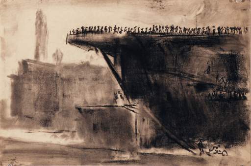 Untitled [troops on ship]