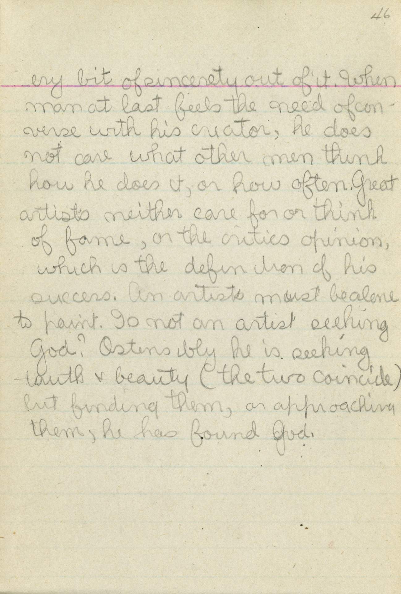 Untitled (Journal Page), Pg 46