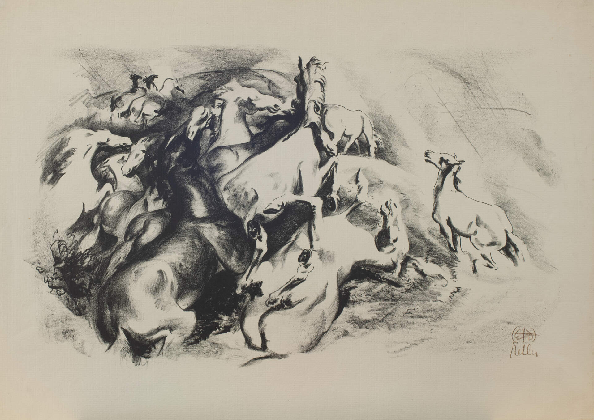 Wild Horses, No. (AKA Fighting Horses)