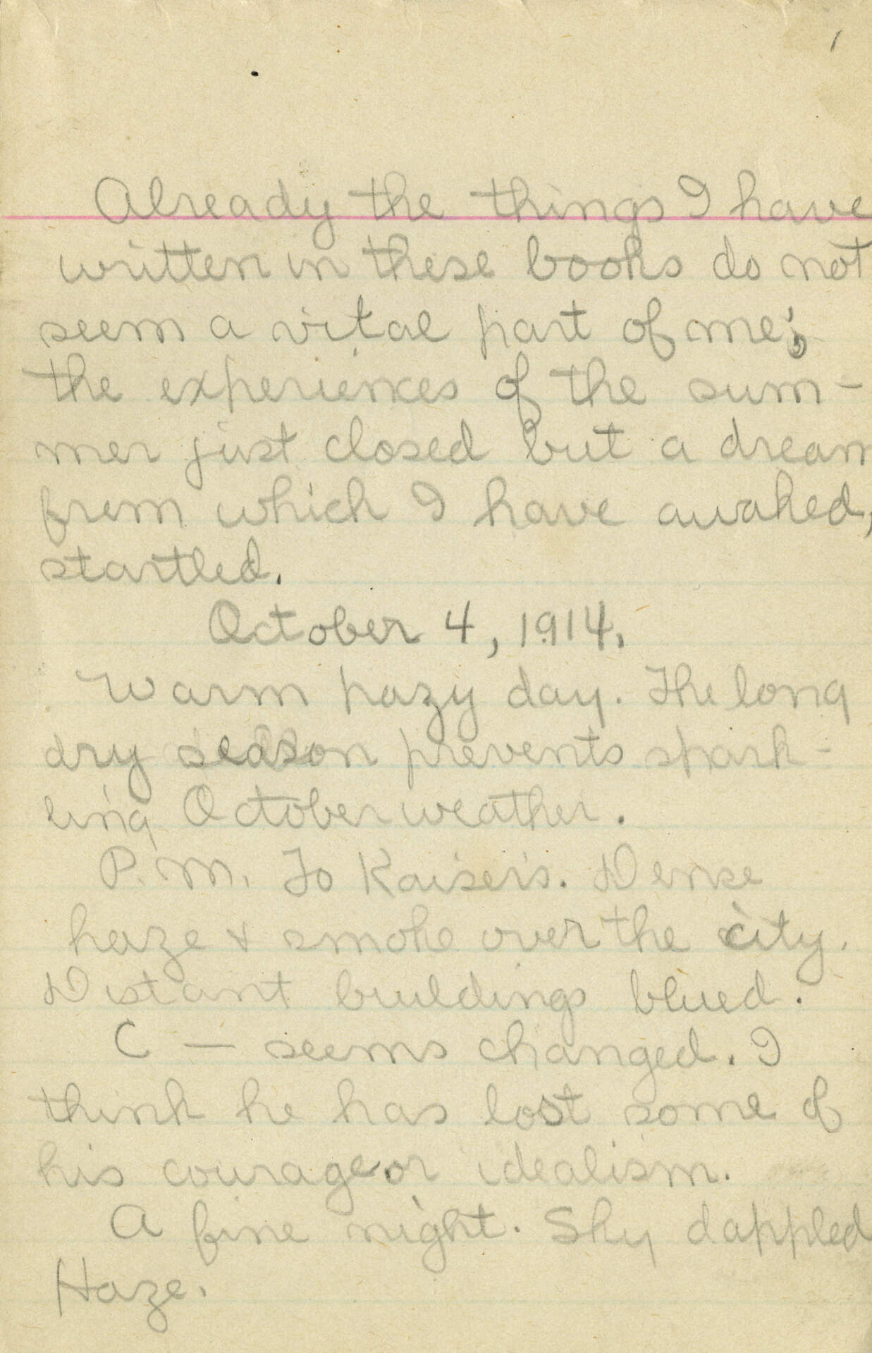 Untitled (Journal Page 1)