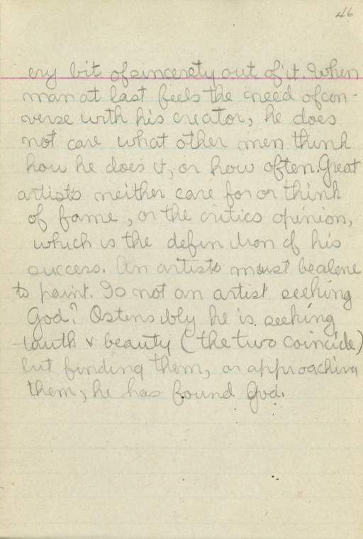Untitled (Journal Page), Pg 46