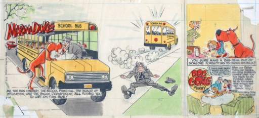 Untitled [Me, the bus company, the school principal, the board of education, and the police department, all fobid you to get on this bus!]