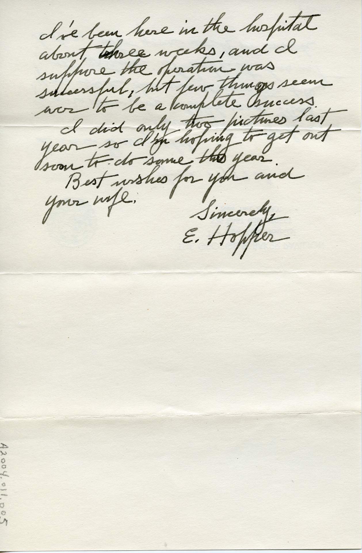 Letter to Charles E. Burchfield, Pg. 2