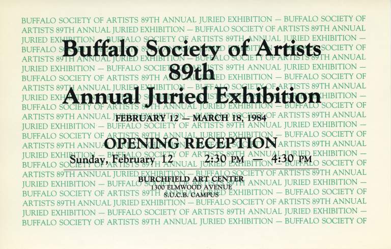 Buffalo Society of Artists 89th Annual Juried Exhibition