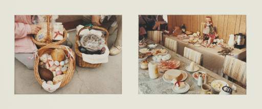 A Family’s Swienconka Baskets (Holy Saturday) and Table (Easter Sunday), Buffalo, NY, 1988