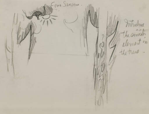 Study for The Four Seasons (Sinister Elements in Tree) 