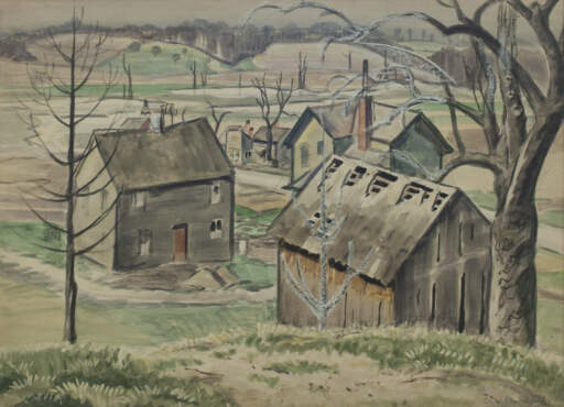 Village in Early Spring Near New Albany, Ohio