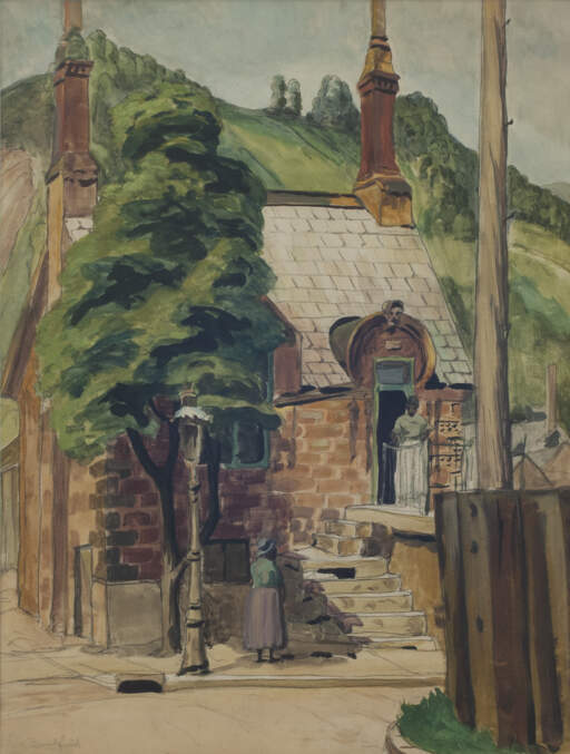 Street Scene in Wellsville, Ohio
