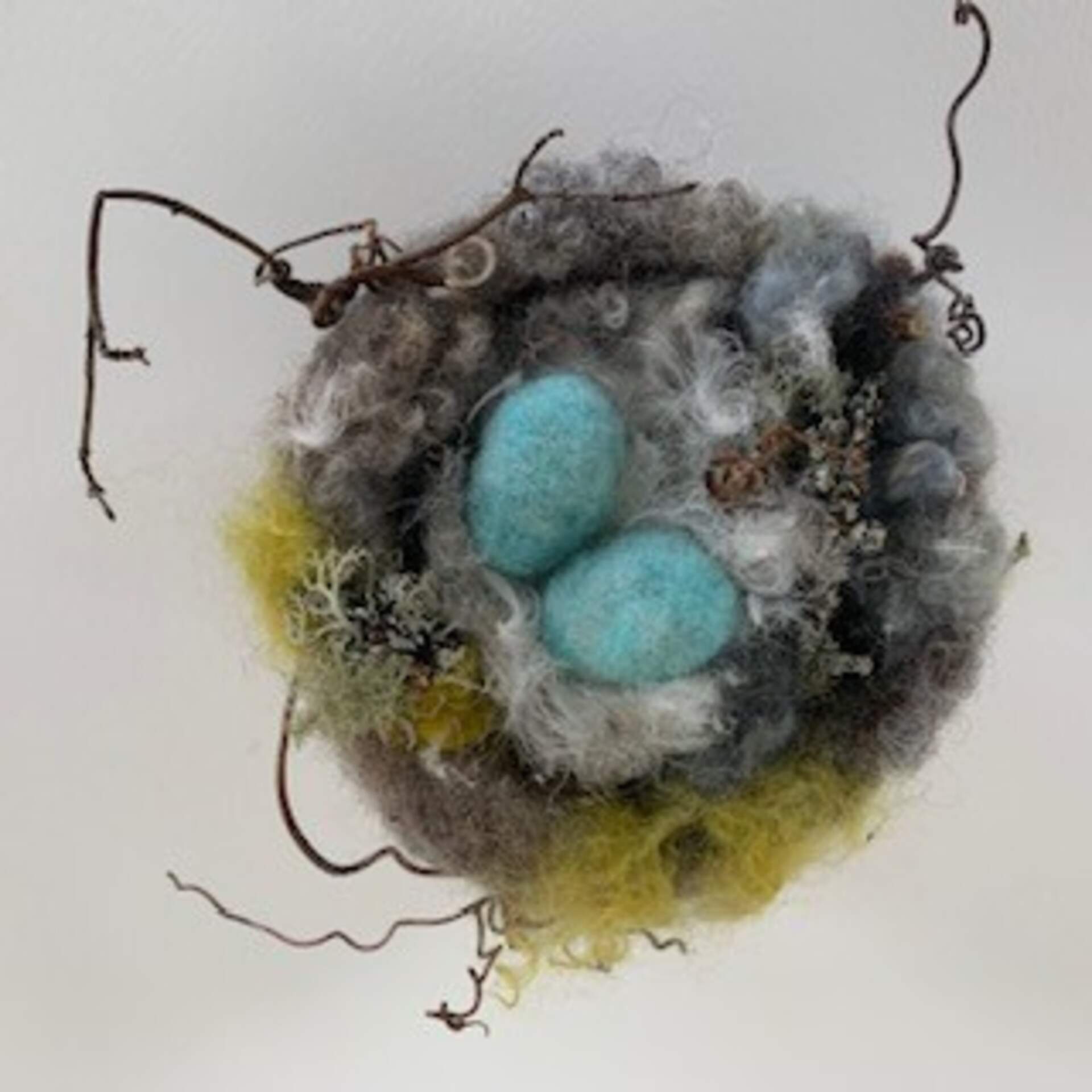 Natural Felted Nest