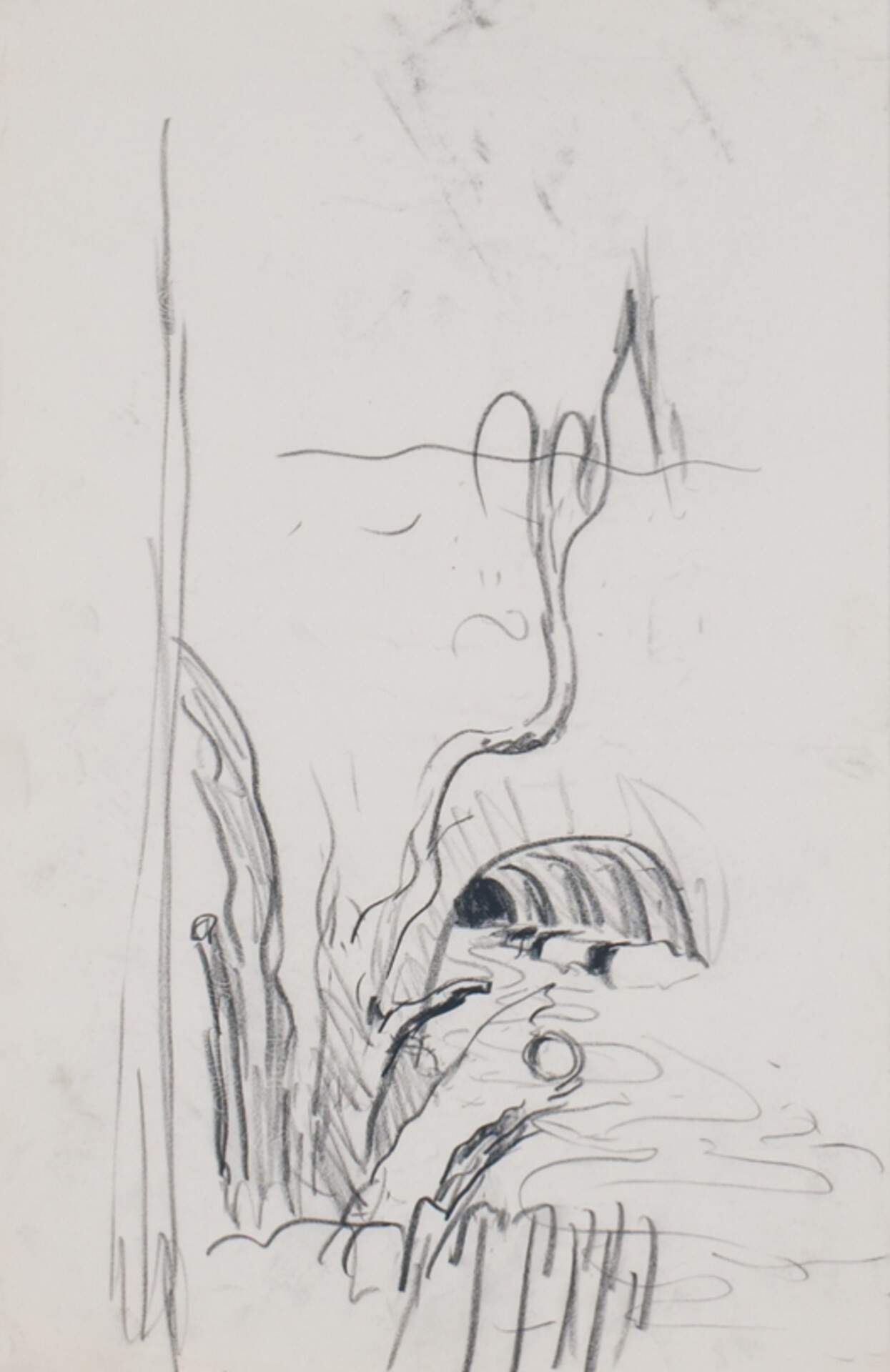 Untitled (Sketch for Robin Song at Dusk #5)