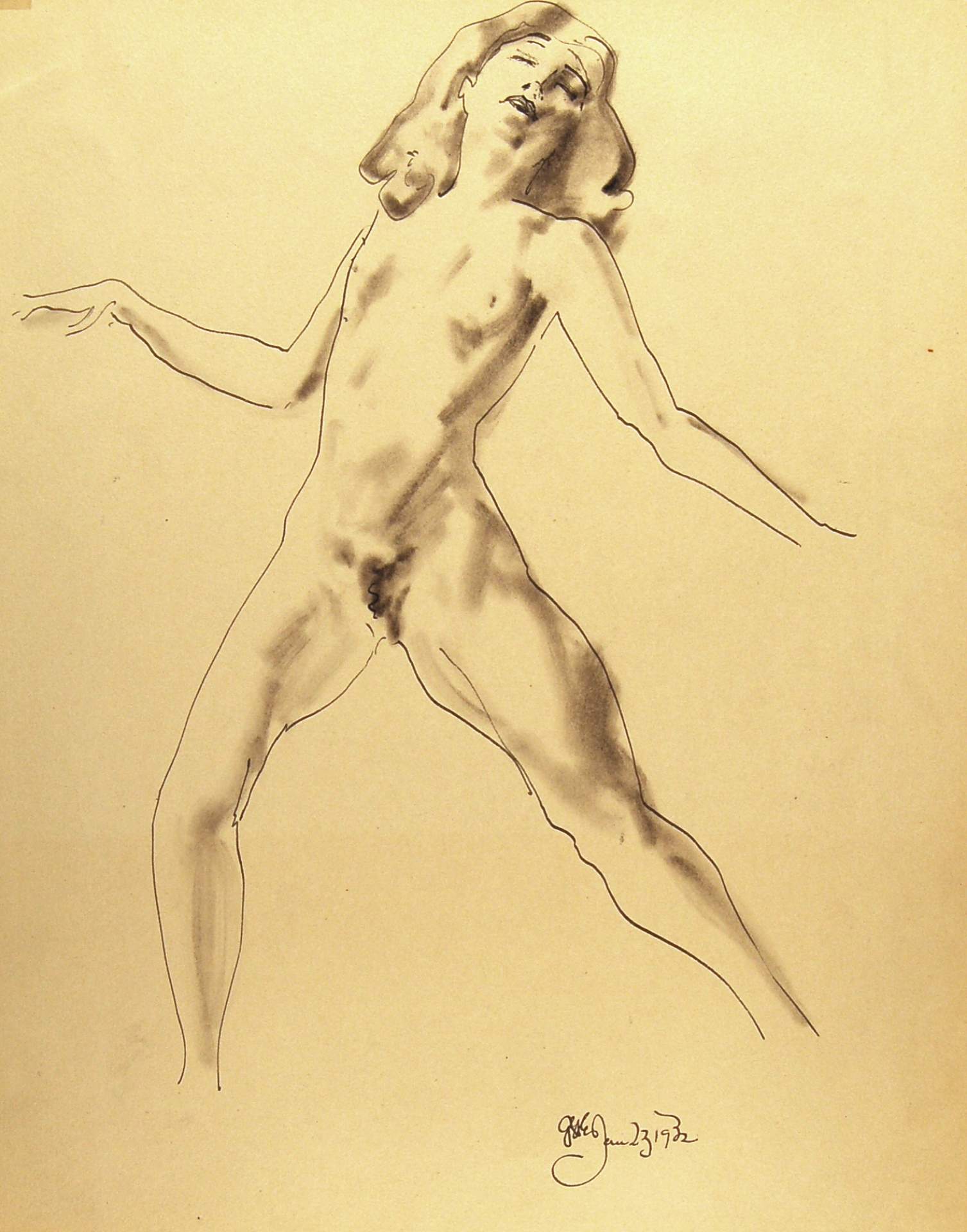 Dancing female Nude