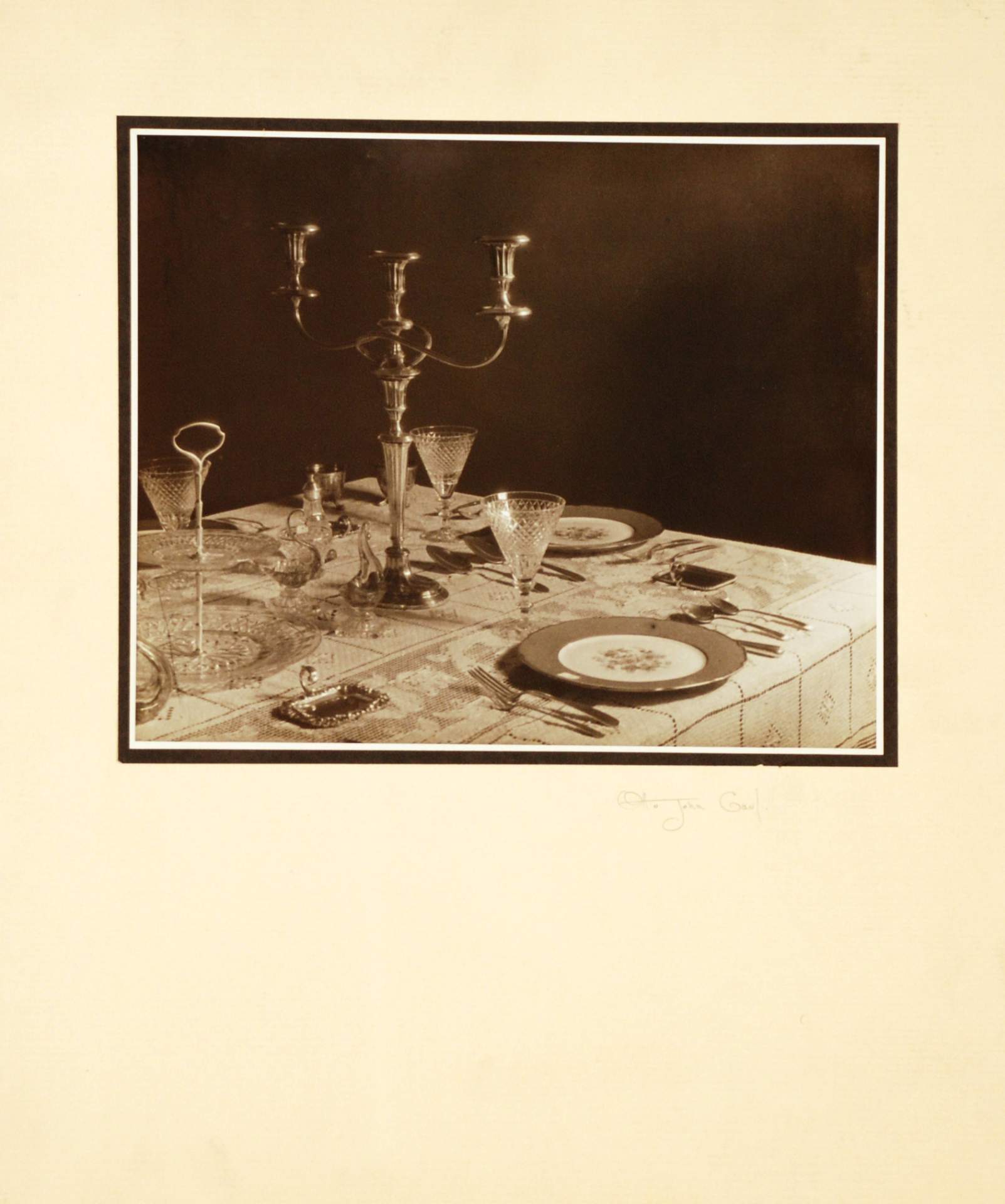 Untitled [dining table setting]