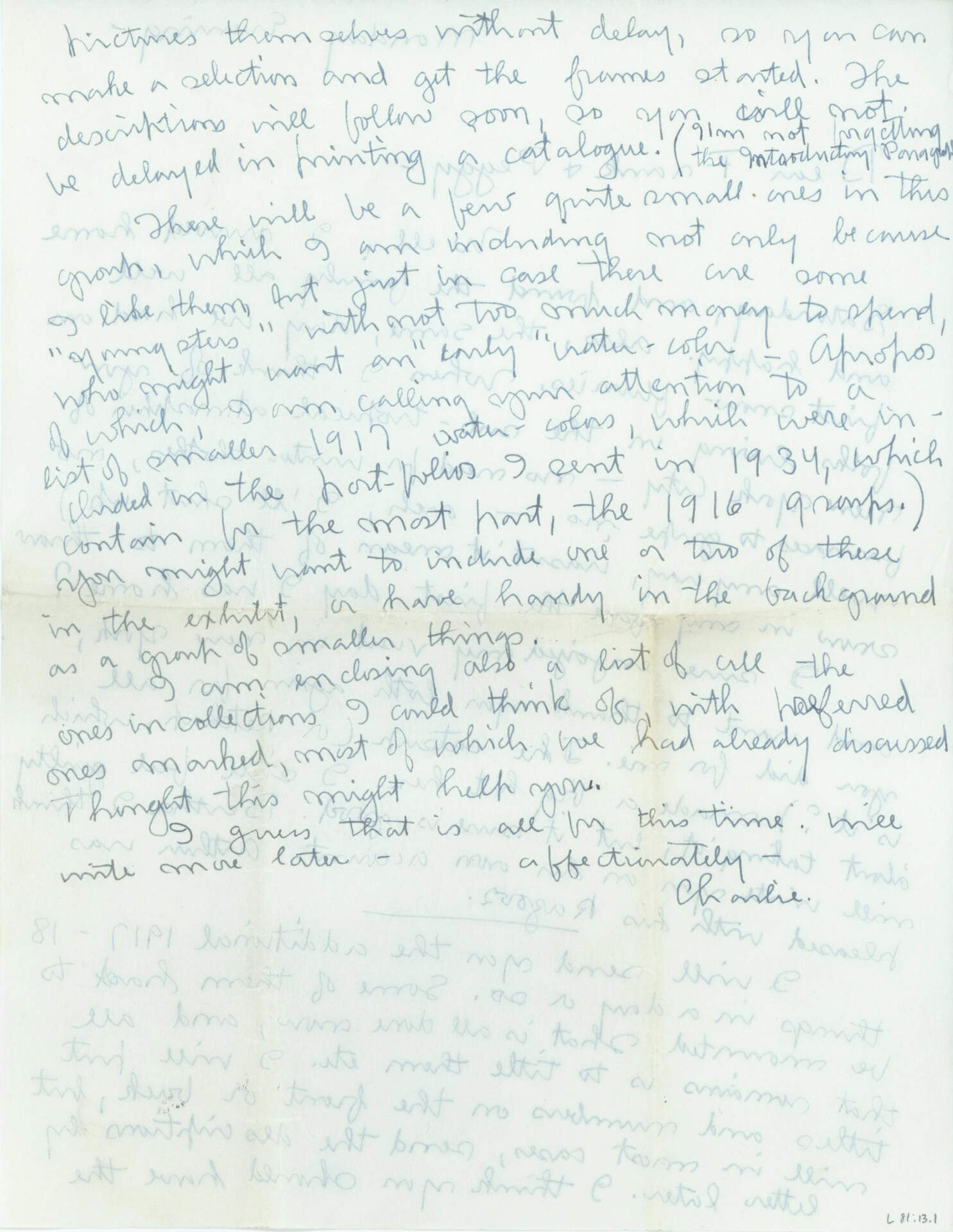 Letter to Mr. and Mrs. Frank K.M. Rehn