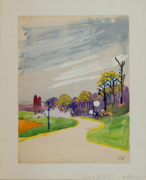 Untitled (Winding Road, Sky & Trees)