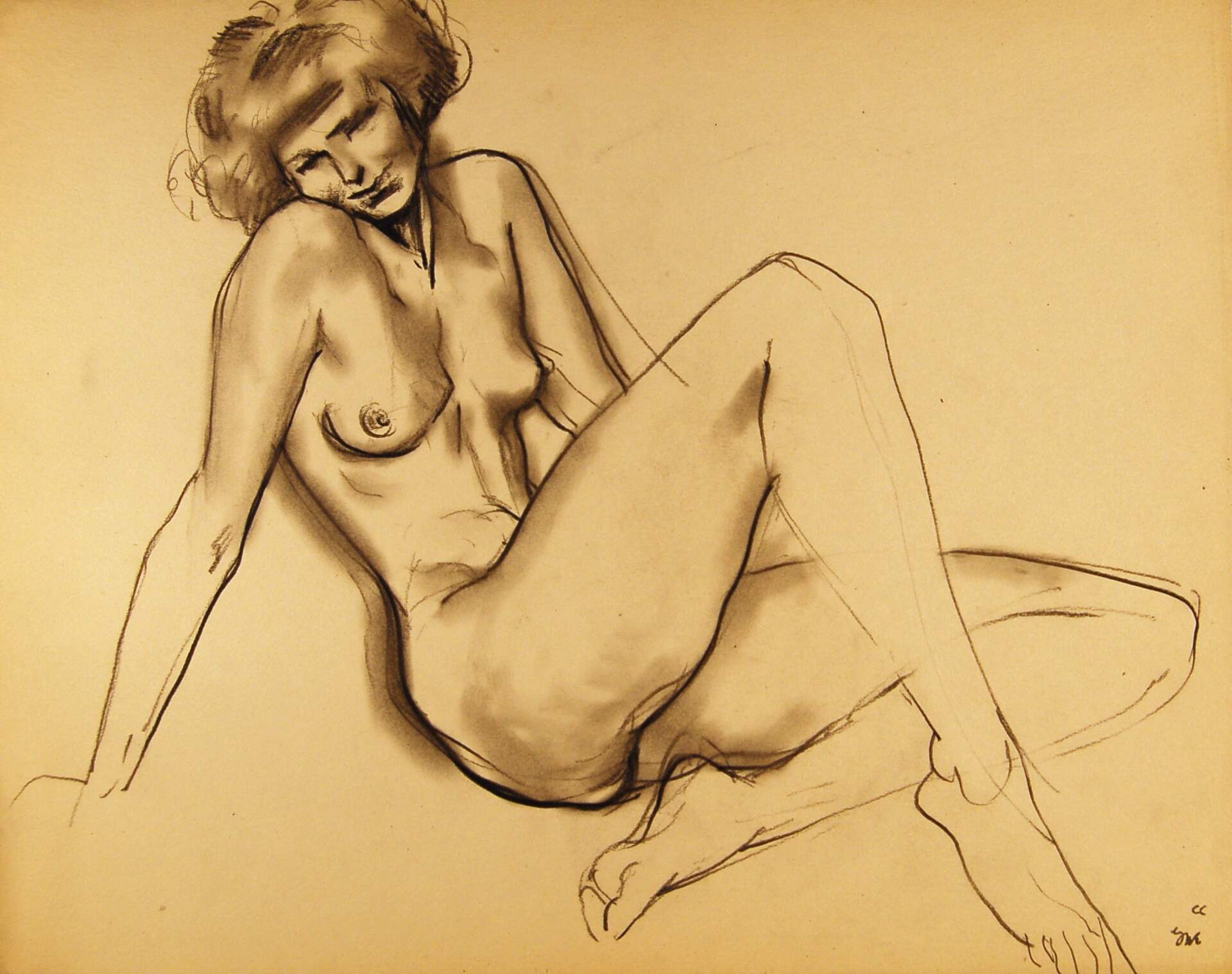 Seated Female Nude