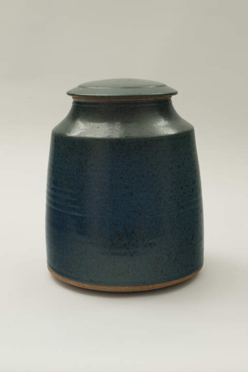 Untitled [Blue Covered Vessel]