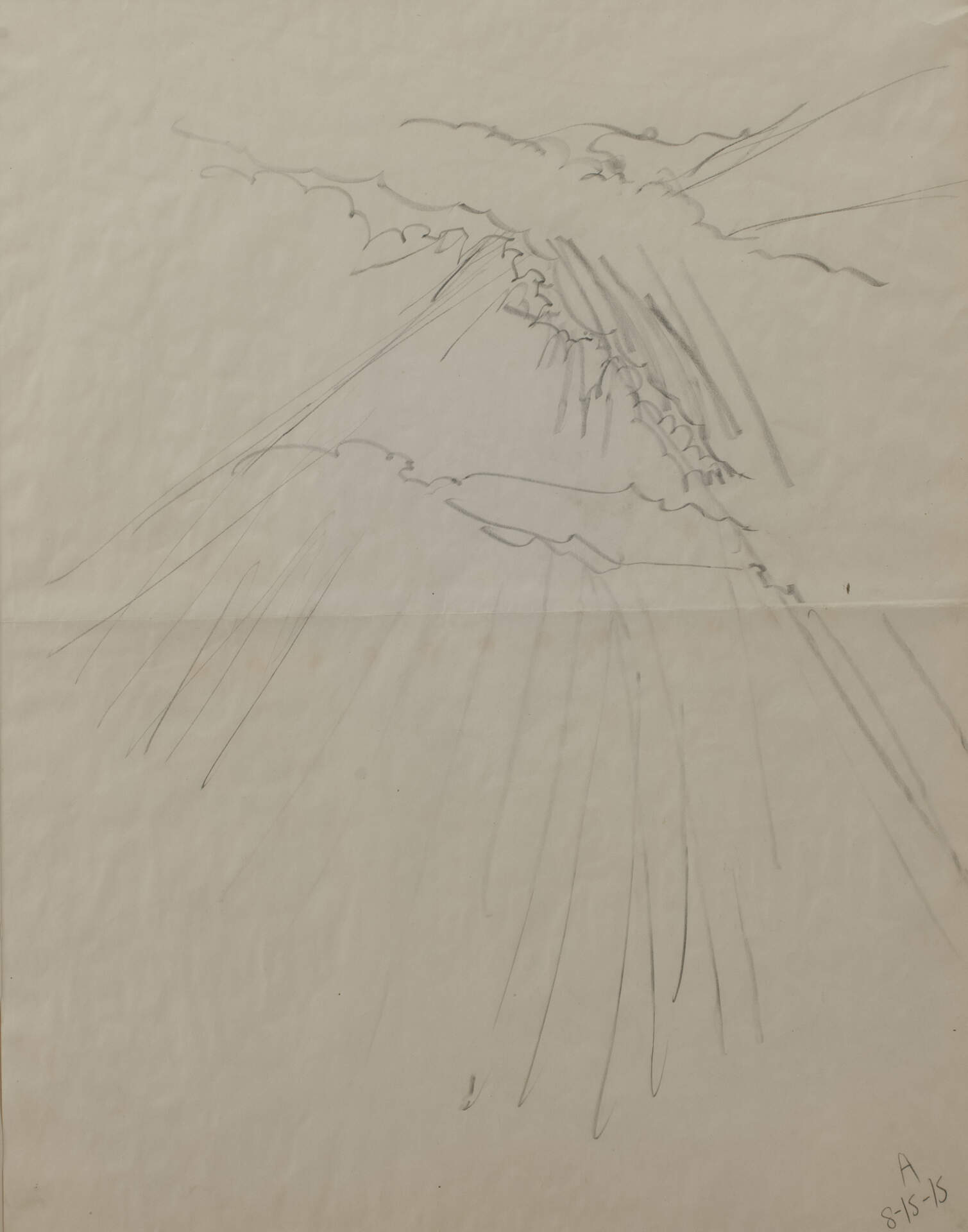 Untitled (Sun Rays Peeking Through a Cloud)