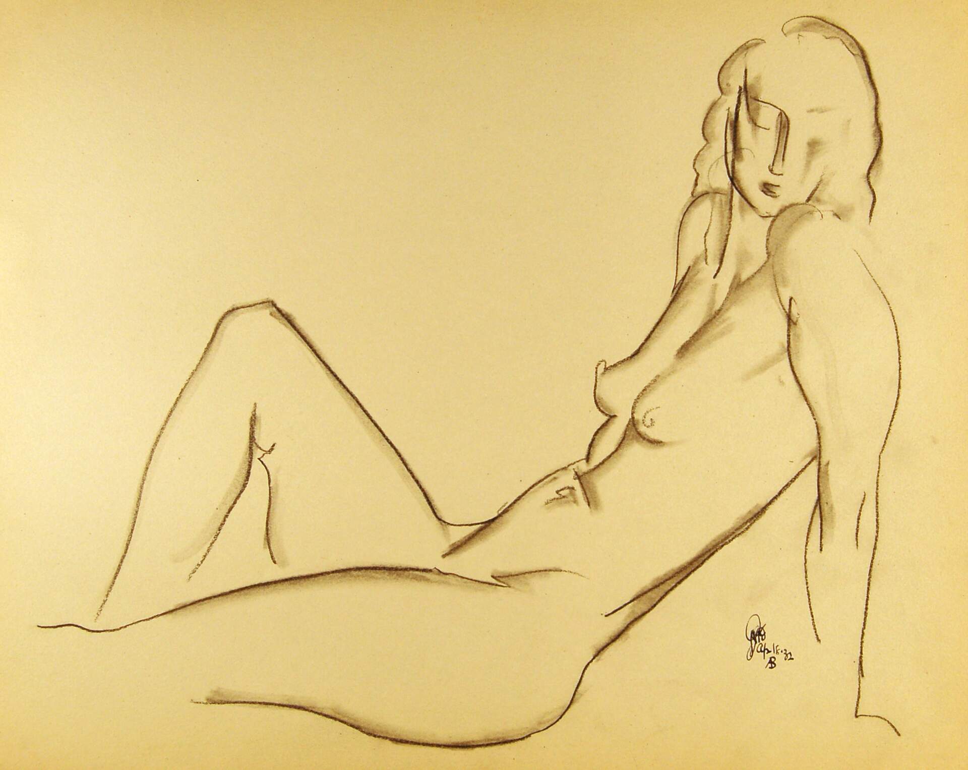 Seated Female Nude