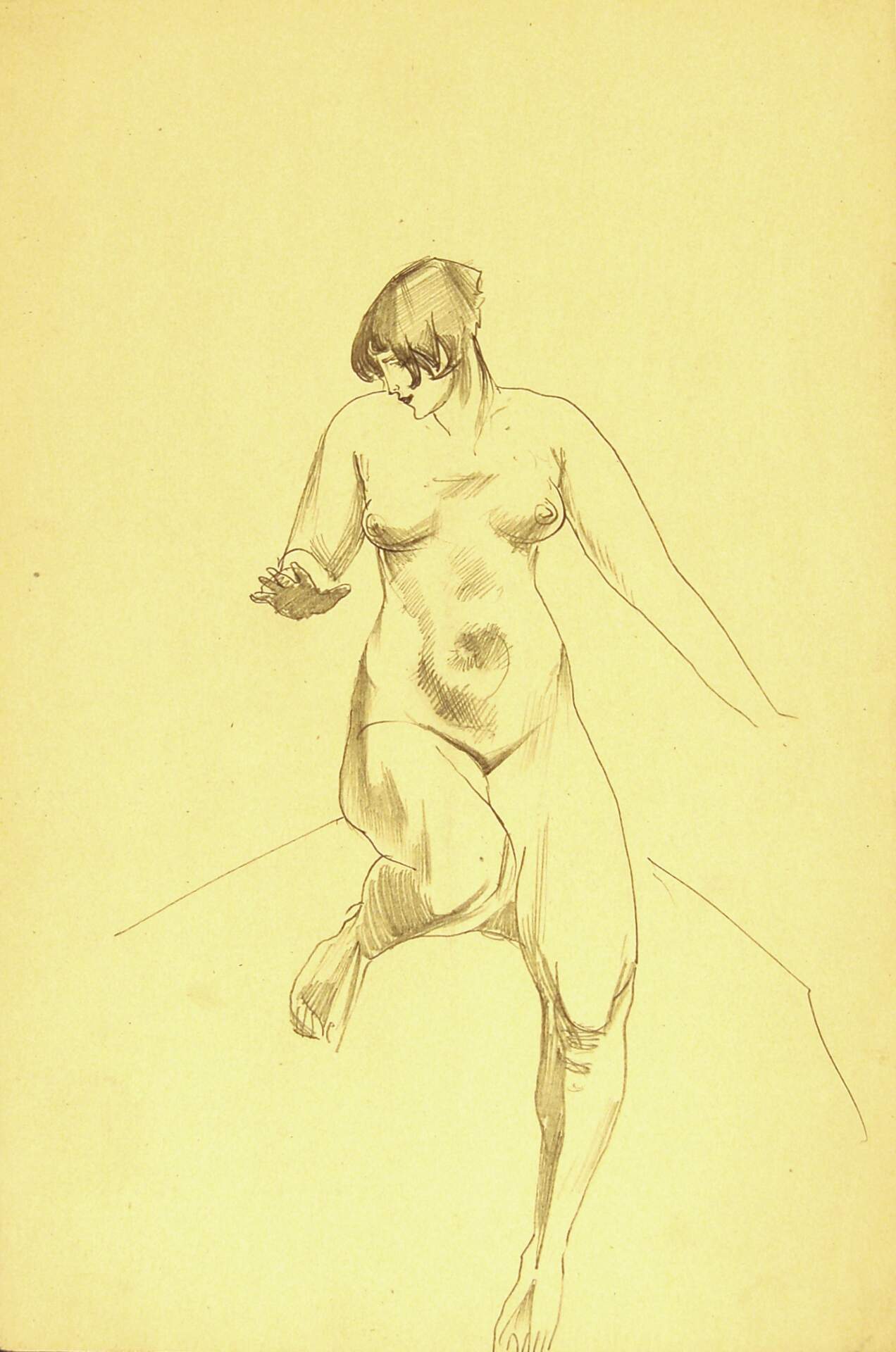 Standing Female, Right Leg Bent