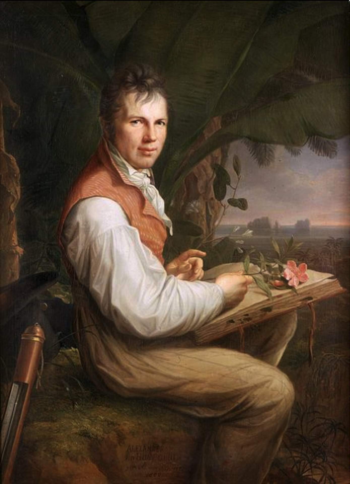 Alexander von Humboldt. Portrait by Friedrich Georg Weitsch (1806). Source: Wikimedia Commons