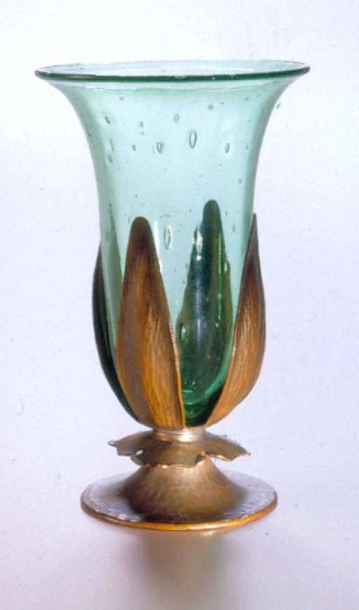 Vase with green Steuben insert, #248