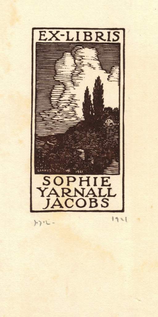Sophie Yarnell Jacobs Bookplate