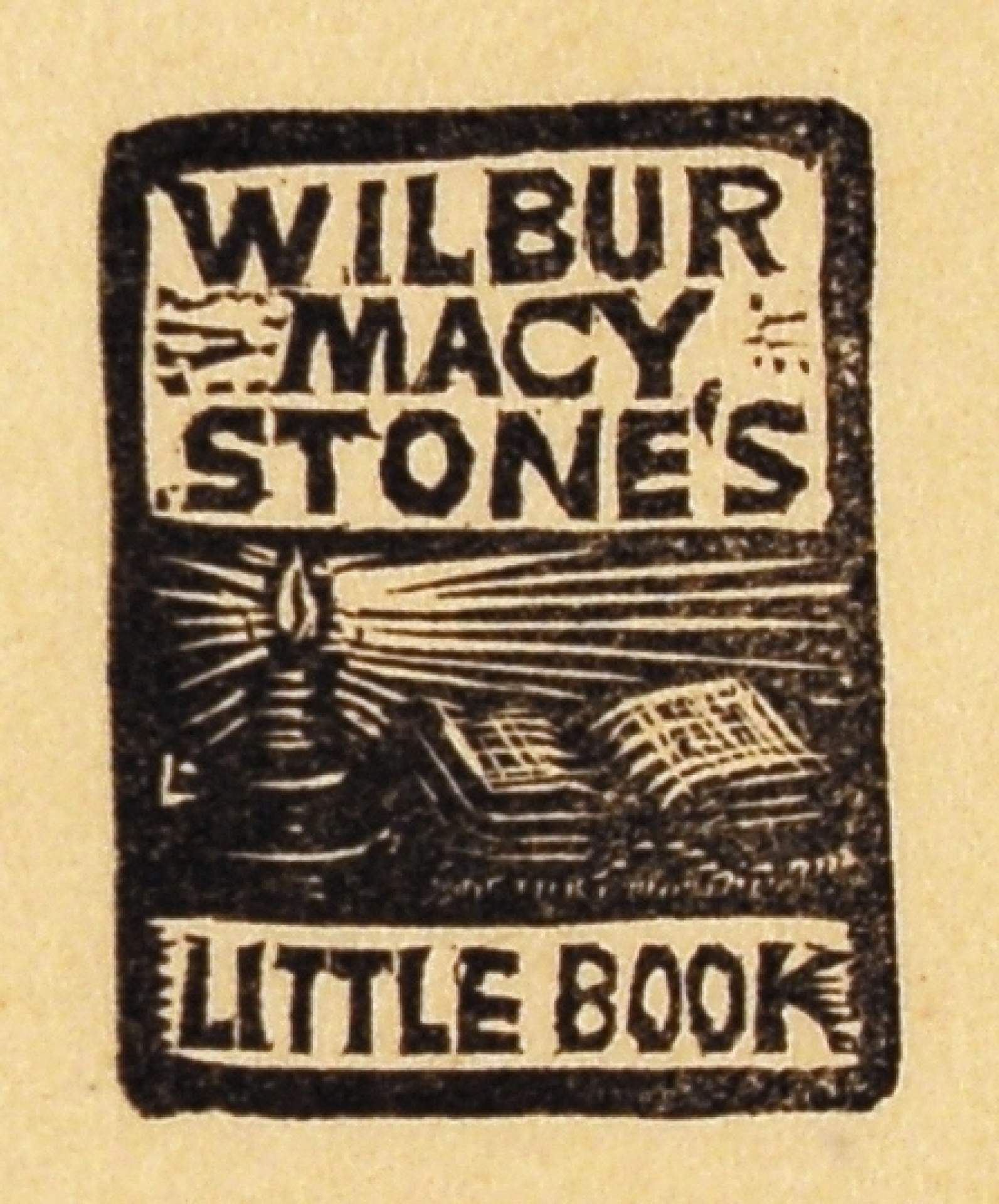 Wilbur Macy Stone's Little Book [Bookplate]