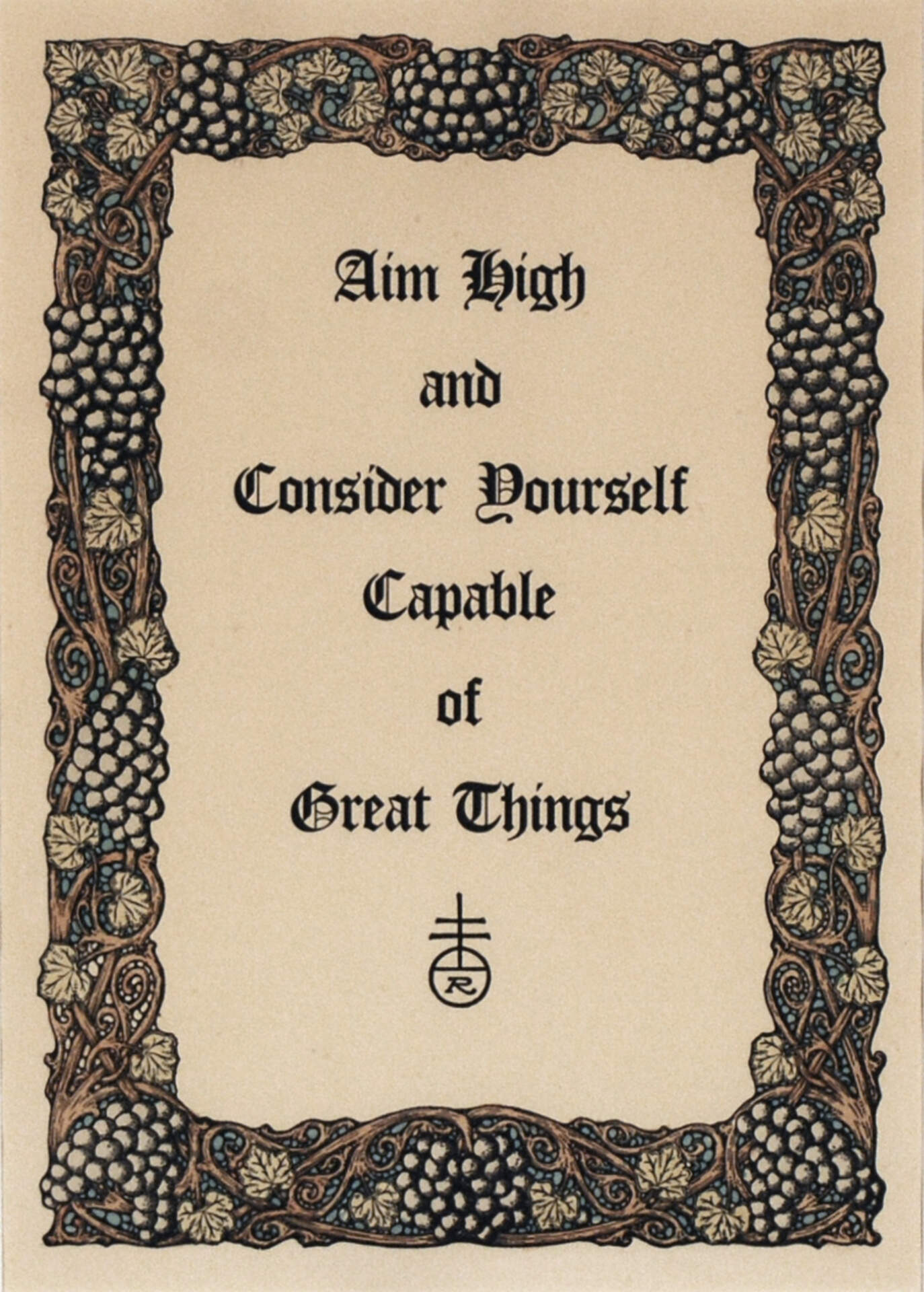 Motto (Aim high...)