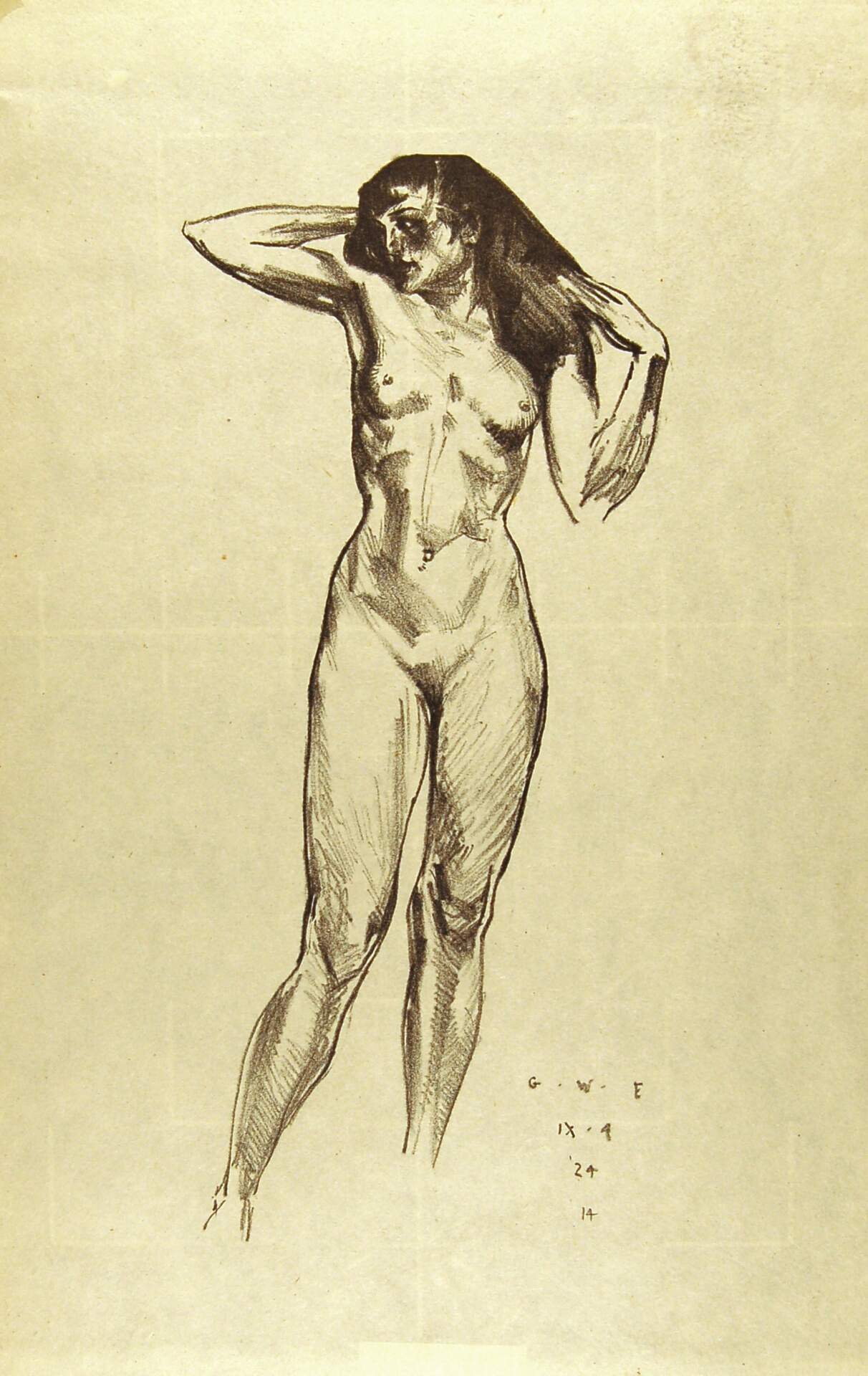 Standing Female Nude