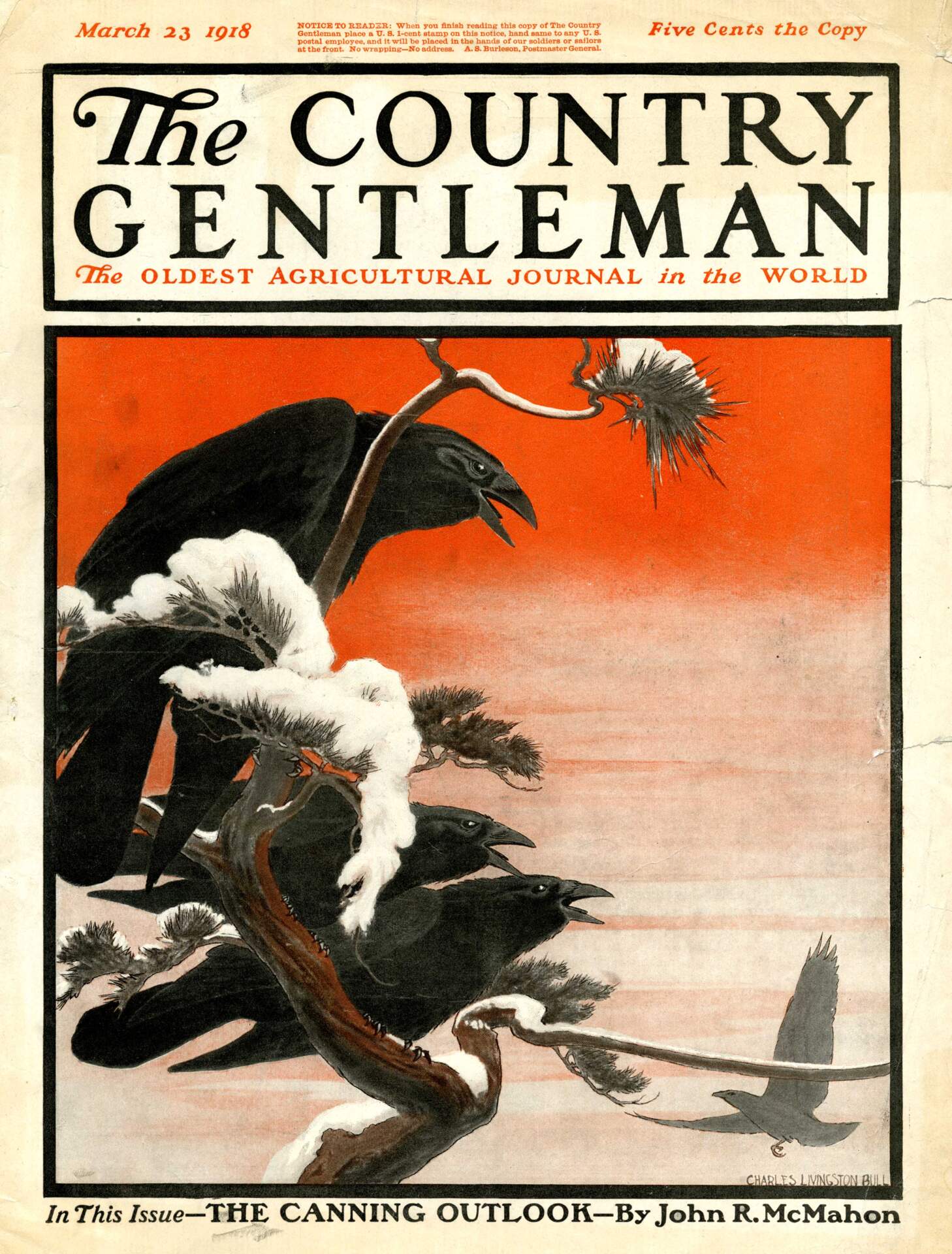 Cover Illustration for The Country Gentleman