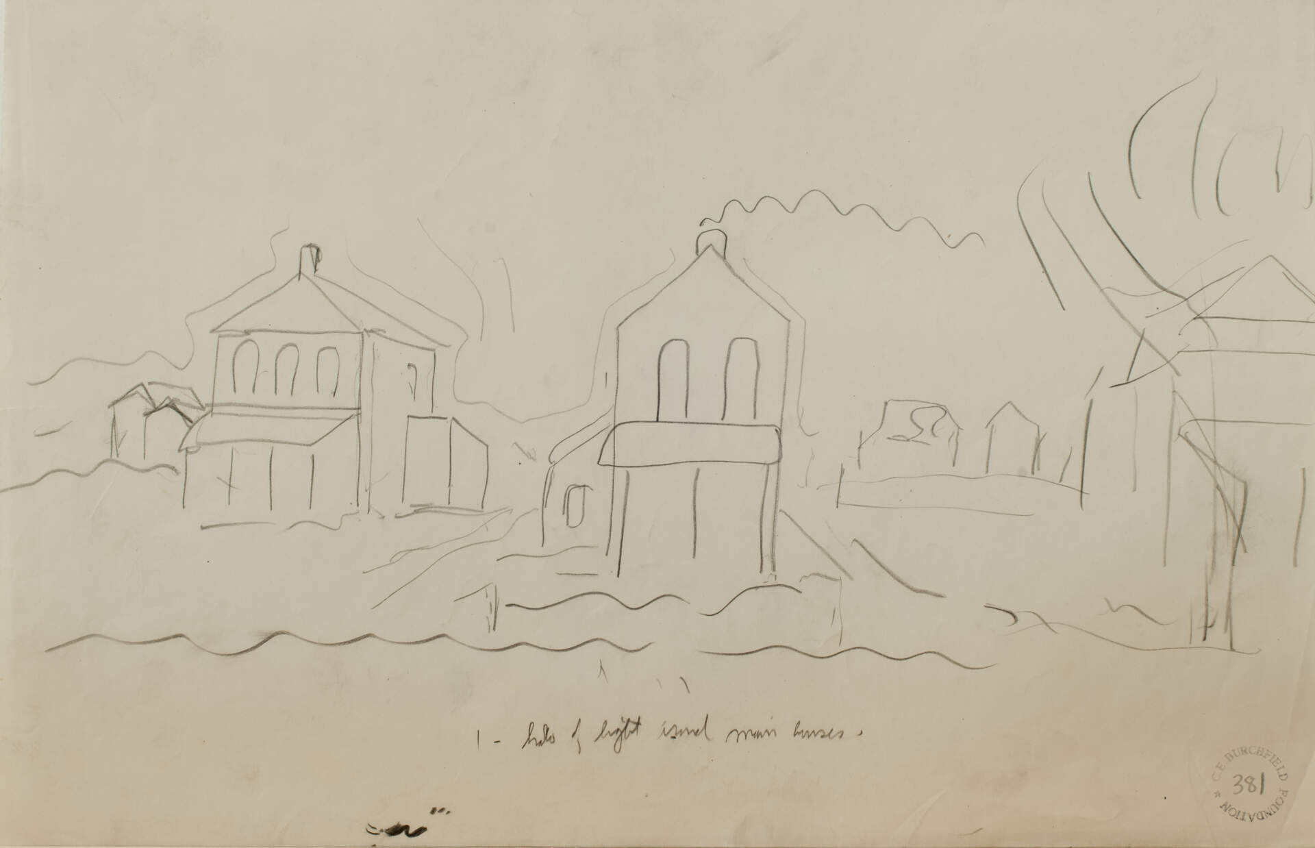 Houses in Snow, Halo of Light