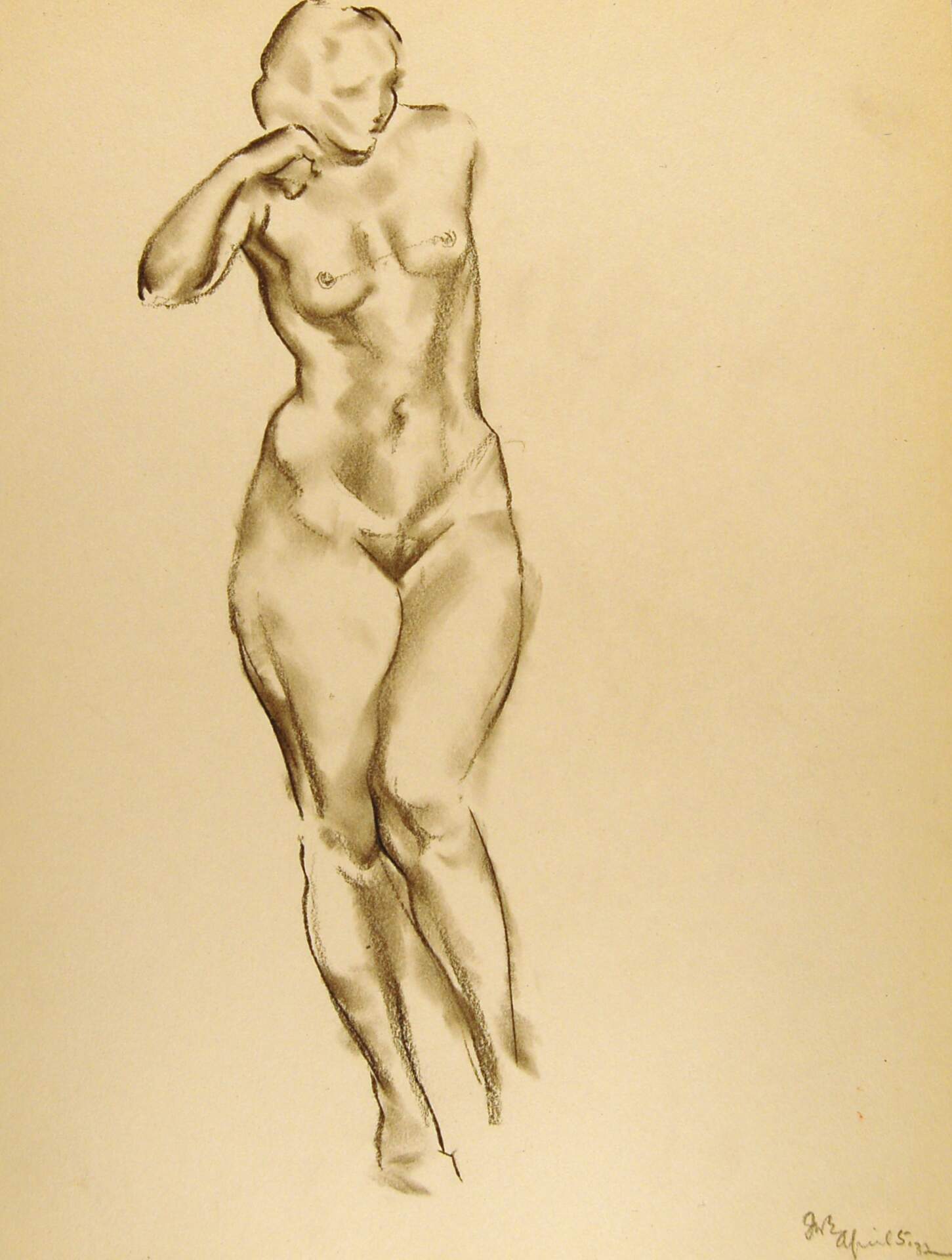 Standing Female Nude