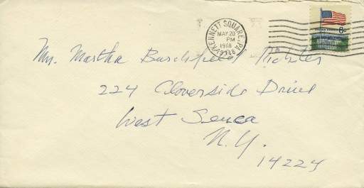 Envelope Addressed to Martha Burchfield Richter