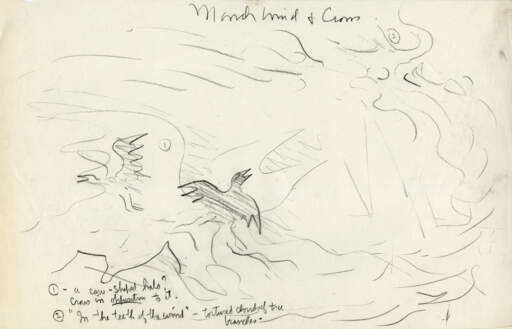March Wind and Crows (Study for North Wind in March)