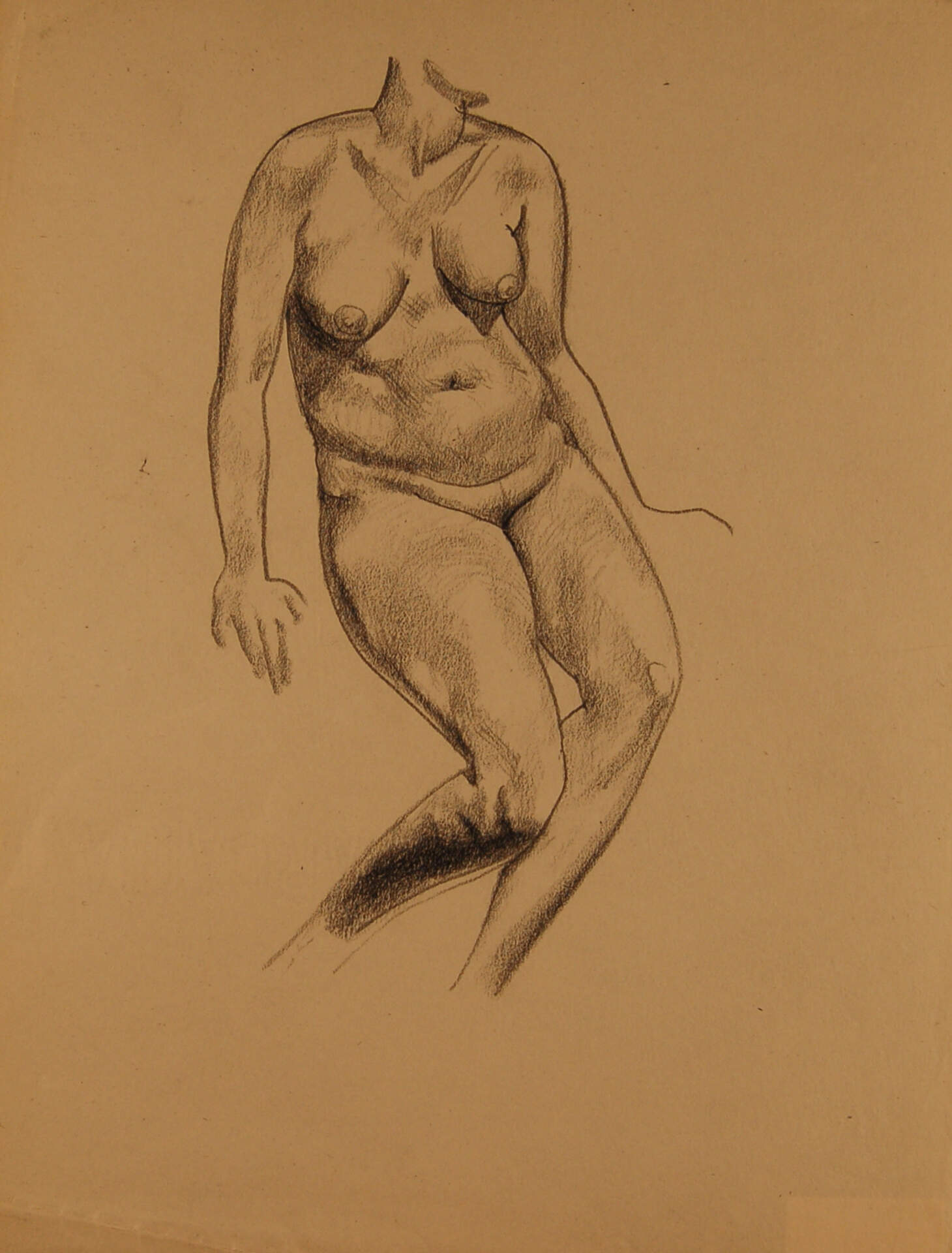 Female Torso and Limbs, Seated