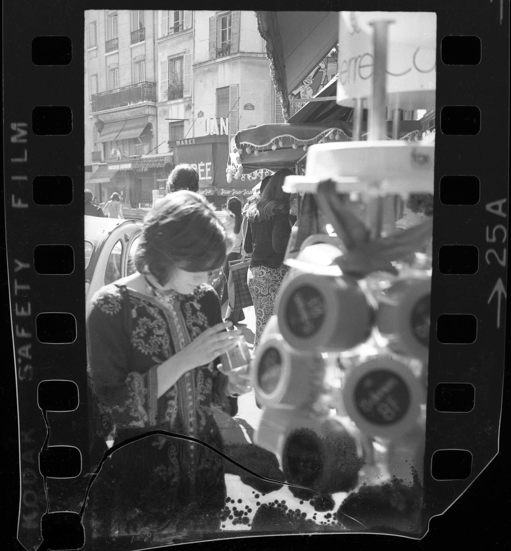 Untitled photographic negative (Woman with Spices in Paris)