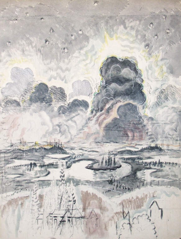Heat Lightning (also known as Landscape with Gray Clouds)