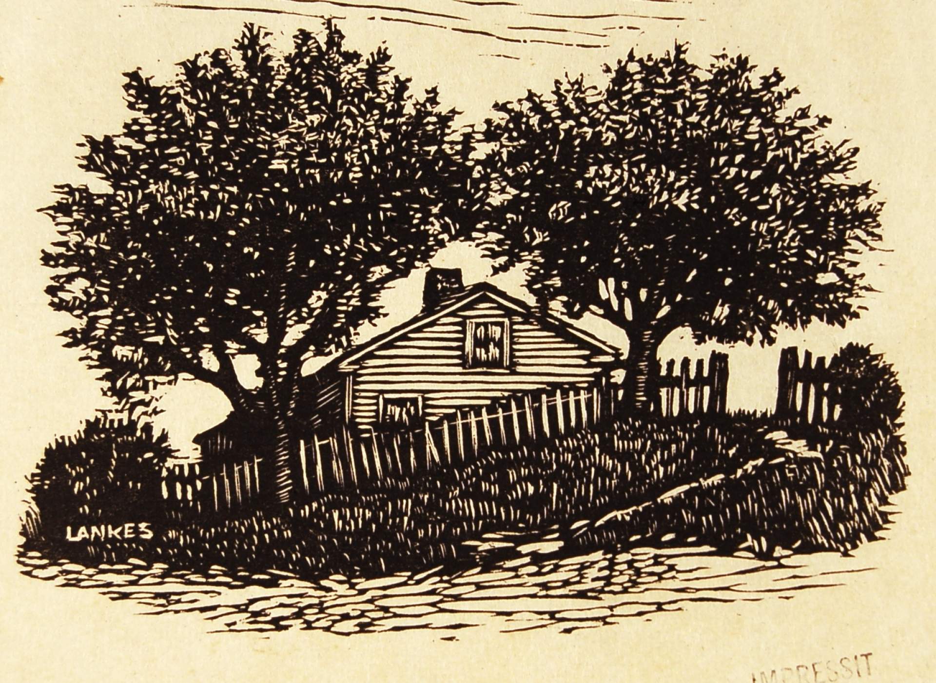 Two Trees and Cottage