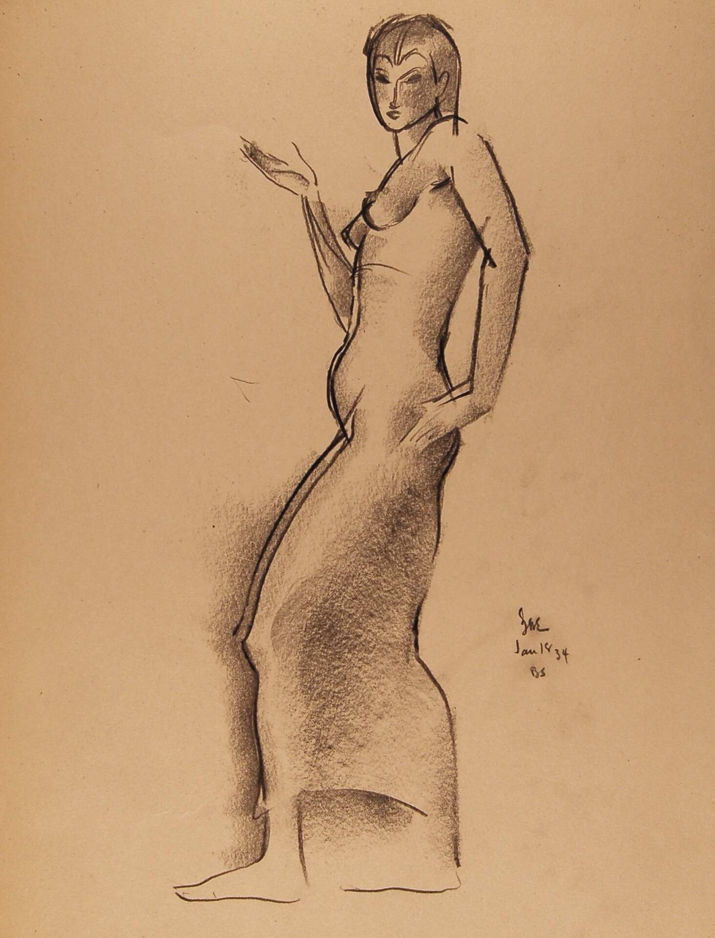 Standing Draped Female