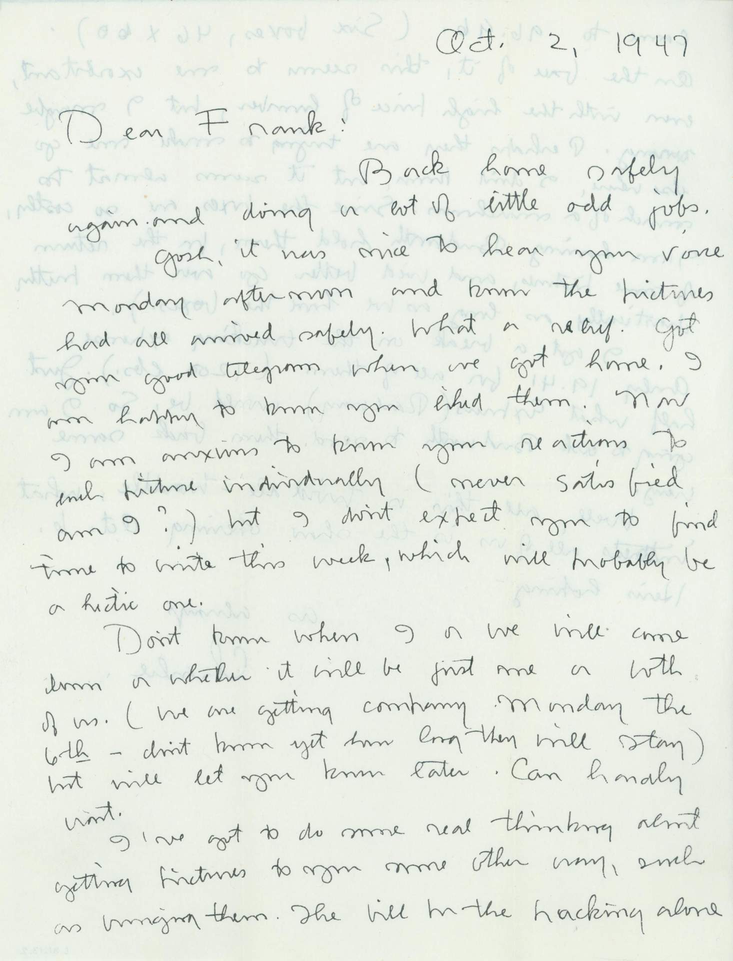 Letter to Frank K.M. Rehn