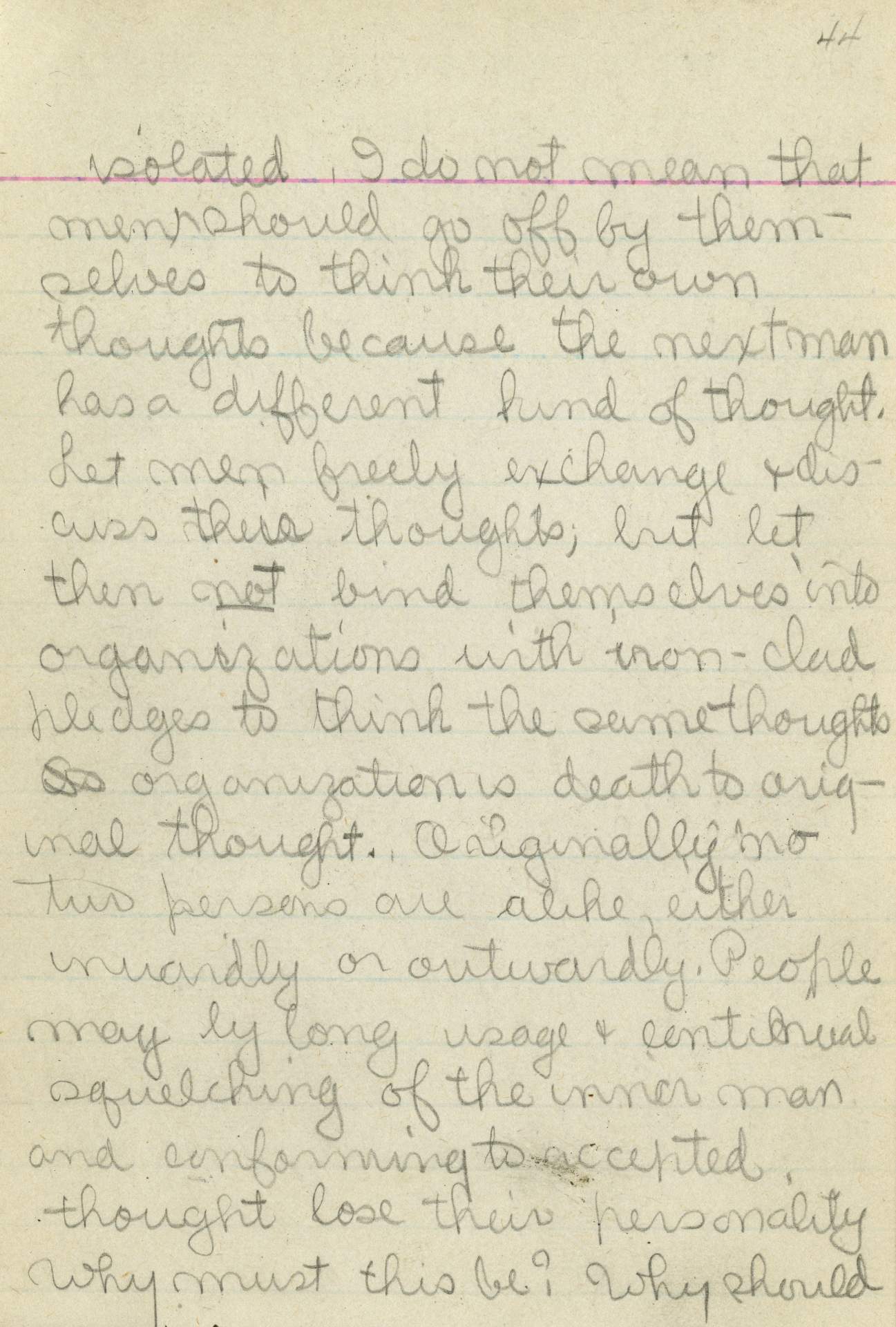 Untitled (Journal Page), Pg 44