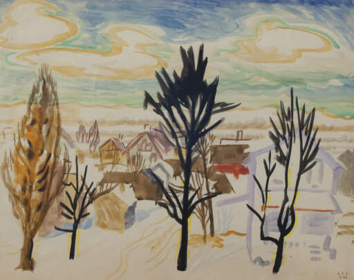 Untitled (Trees and Houses)