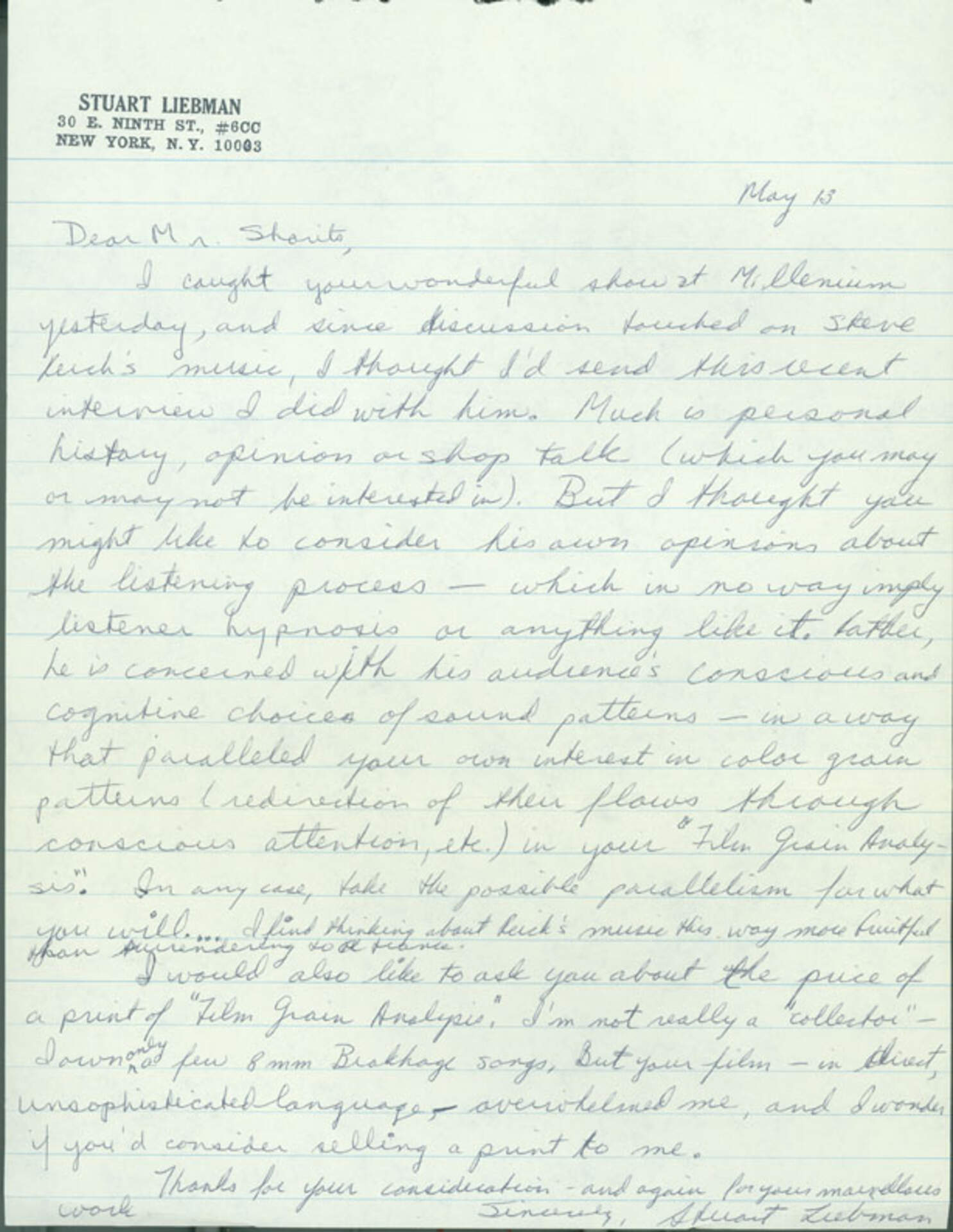 Untitled (Letter)