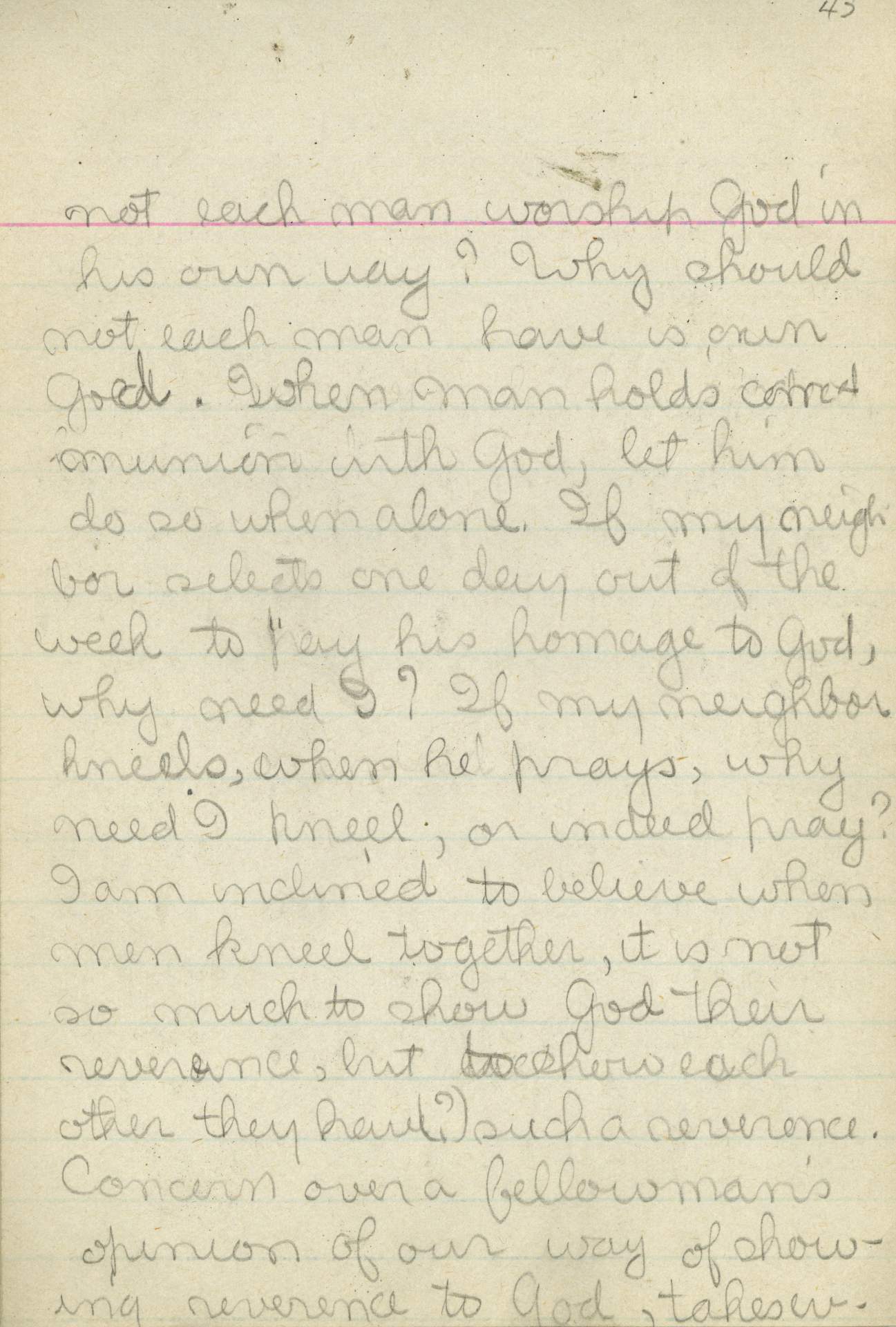 Untitled (Journal Page), Pg 45