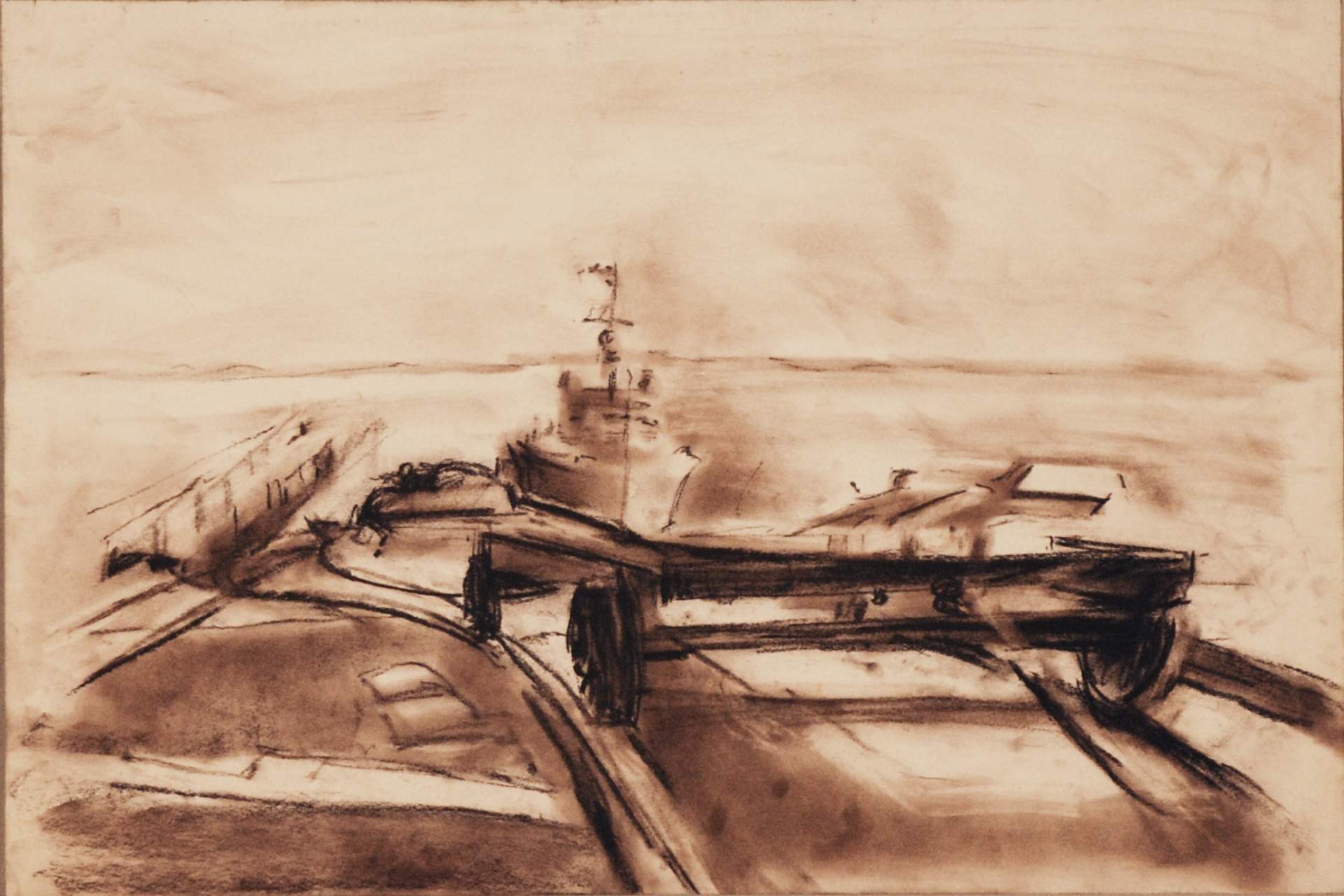 Untitled [ship in harbor]